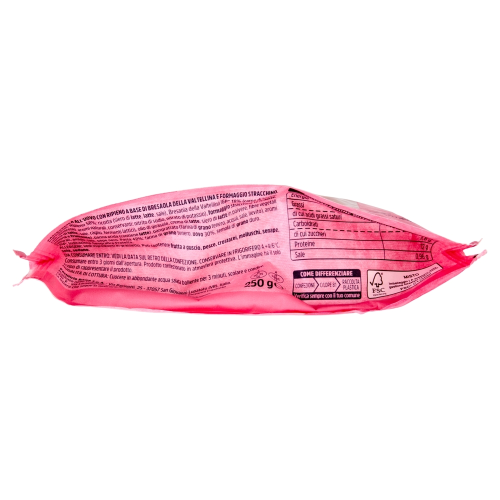 Giovanni Rana Giro d'Italia Ravioli con Bresaola della Valtellina IGP e Stracchino 250 g